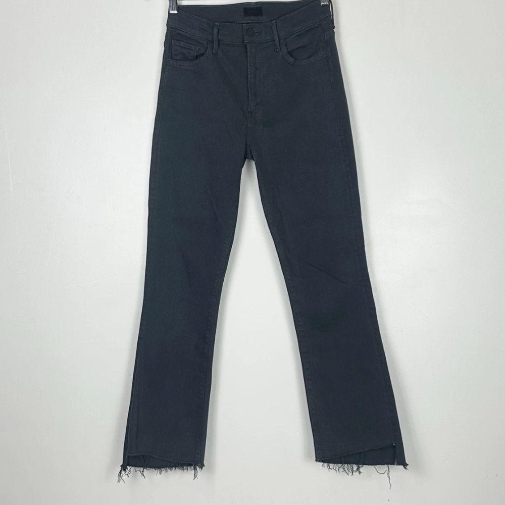 MOTHER Gray Ankle Cropped Jeans - Picture 7 of 11